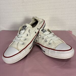 Chuck Taylor All Star Streetwear White Canvas With Red And Black Trim Size 8US